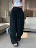 Women's Pants Benuynffy Polka Dot Summer Korean Fashion Loose Wide Leg Trousers Elastic Waist Casual Women With Pockets