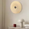 Lámparas de pared luces de vidrio led nórdico naranja dona rosquilla lámpara de ambiente pasillo de la noche del dormitorio de la sala del dormitorio decoración del interior del hogar