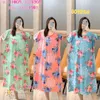 Pajamas Womens Short-sleeved Milk Silk Nightdress Summer Plus Size Cross-border Foreign Trade Southeast Asia