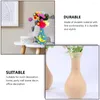 Vases 4 Pcs DIY Vase Model Wooden Flower Decor Manual Colorful Novel Bottle Desktop Colored Drawing