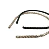 Best-selling Exquisite Simple and Versatile Handmade Woven Glossy Patent Leather Rope Hair Hoop Headband