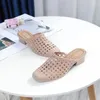 Sandały miękkie damskie buty plażowe kapcie pusta na środku obcasów w stylu Korea Footwear platforma zapatos de mujer