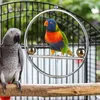 Andere vogels levert metalen papegaaistandaard roestvrijstalen swing met haak frame ophangen voor vogelkooi balkon huis huisdier accessoires