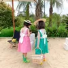 Korean Summer Infant Girls Sundress Cotton Lace Backless Baby Girl Dress Spliced Sleeveless Toddler Princess 240322