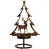 Candlers 2pcs Christmas Iron Solder Santa Claus Elk Ornaments de chandelier de chandelier joyeux ornements de table