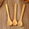 Spoons 6PCS Lot Wooden Spoon Kitchen Cooking Teaspoon Condiment Honey Jam Utensil Coffee Kid Ice Cream Tableware Tool