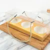 Take Out Containers 10 Pcs Plastic Cake Cupcake Box Portable Pastry Clear With Handle Dessert