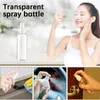 Storage Bottles 2 Packs 250ml Protable Travel Spray Bottle Transparent Empty Plastic Fine Mist Pump Refillable Liquid Containers