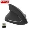 Panels Left Hand Vertical Wireless Mouse 2.4ghz Ergonomic 80012001600 Dpi Adjustable Optical Six Buttons for Laptop Pc