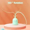 Интерактивные кошачьи игрушки USB Electric Intelligent Olling Ball Toy Cats Pet Силикон -силиконовый автоматический вращение мыши хвостовой котенок тизер 240401