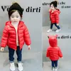 Down Coat Kids Baby Boys Jacke Parka Hell Mädchen Kapuze Winter Ente 1-8 Jahre Kinder Frühling Herbst Außenbekleidung