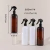 Butelki do przechowywania 4PCS 500 ml spray do roztworów czyszczących opryskiwacz ręcznie prasa pojemnik do napełniania ogrodnictwa