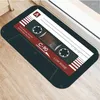 Teppiche Retro Kassette Musikband Fußmatten Eingang Teppich Wohnzimmer Teppiche Küche Nicht rutschende Teppichbadezimmer Schlafzimmer Dekor Home Toormat