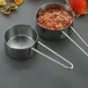 Outils de mesure Spoon Restaurant Mesure de café Scoop Tea tasse de tasse avec manche Échelle de cuisson