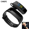 Pulseiras Y3 Bluetooth Headset Talk Smart Band Bandelk Watch Women Freqüência Coração Fitness Sports Smart Watch Men Pedômetro pulseira