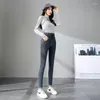 Women's Jeans Slim Fit High Waist S Pants For Woman With Pockets Blue Gray Trousers Skinny Loosefit Retro A 90s Aesthetic R Z