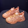 Fitnessskor coola färger 2024 sommar kvinnor avslappnad hög plattform tenis chunky sneakers kvinna sapato feminino sko 6h46