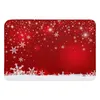Halılar Noel kar tanesi kırmızı paspas dekorasyonları ev halı navidad süs yılı hediyeler xmas parti dekor halı mat