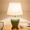 Lampes de table 86light céramique contemporaine lampe de style américain salon chambre de lit de chevet léger el ingénierie décorative