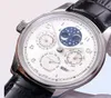 Eternity v9f Super Version Perpetual Calendar 502305 Moon Phase Reserve A52610 Автоматический белый циферблат мужские мужские