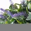 Decorative Flowers Artificial Wreath Door 17 Inch Lavender Spring Round For The Home Decor Front W6J5