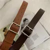 Party Supplies PU Leather Belt For Women Square Buckle Pin Jeans Black Chic Ladies Vintage Strap Female Waistband