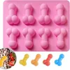 Dick Ice Tray Penis Cube Cube Cake Moule Silicone Moules de bougies SUCHE DRITSHIPPING TOULLES CUBE CHOCOLAD