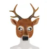 Party Supplies Halloween Animal Mask Ball Makeup Costume Props Christmas Carnival Pu Foamed Deer