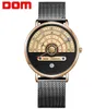 Dom Original Fashion Watch Men Watchings Quartz Men039s смотрит на мужские водонепроницаемые наручные часы роскошные мужские золотые часы M1288GK9M212O4470793