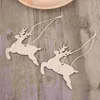 Decoratieve beeldjes Kerst houten hangende decor verfraaiingen voor boom Home Muur (eland)