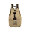Backpack ManjiAnghong Duży pojemność regulowana ramię z tylną kartą kieszonkową kieszonkową Klawisz Klucz Shackle Casual Canvas Bag2959010