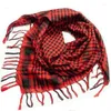 Schals Sommer Frauen Taktische arabische Schal Männer Modes leichtes Hijab Spring Army Plaid Head Halten Sie warm 2024