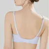 BRAS Underkläder Kvinnors Thin Cup Jelly Ghlue Soft Support One-Piece Seamless Deep V BH utan stålring Antisagging
