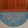 Bath Mats Entrance Mat Rugs Half Round Doormat Half-round Boho Bohemian Style Mandala Floor