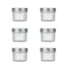 Storage Bottles Canning Mason Jars Glass With Airtight Lids Containers Wide Mouth For Spice Candy Cookie Jam Honey Jar