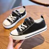 Toddler Girl Sneakers 2023 Spring Autumn Boy Shoes Kids Jelly Color Canvas Casual Lace Up Classic Flats Children 240321