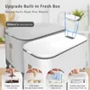 Storage Bottles 25 Lbs Rice Dispenser Large Cereal Dry Food Containers With Measuring Cup BPA-Free Household For Kitchen Pantry Organiz