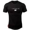 Men's T-Shirts Men T-shirts Letter Printed Muscle Shirt Bodybuilding Jogger Workout Fitness T Shirts Cotton O-Neck Shirt for Men 2445