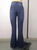 Pantalon de pantalon féminin Jean jean indie mode indie skinny occasionnelle femme cyber y2k couleur solide placonet avec zipper mujer pantalones centre commercial goth 2024