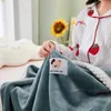 Blankets Children's Mink Milk Velvet Blanket Infant Kindergarten Animation Cartoon Air Conditioning Small Knee