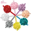 ヘアアクセサリーxima 8pcs 2.5''little girls flower headband beautiful elastic hairband for Kids