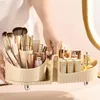 Caixas de armazenamento Magiz Brush Lipstick Holder Capacidade 360 ° Organizador rotativo Caixa de cosméticos multifuncionais para escovas