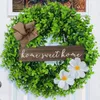 Декоративные цветы рождественские венок на стенах висят фальшивый растение эвкалипт маленький свежий фирменной дверь Дверь зеленые растения оптовые