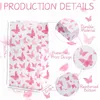 Wrap regalo da 6 pezzi sacche di farfalla per farfalle rosa caramelle per forniture per feste a tema Girl Birthday Decorazioni