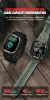 Controllo C16 Rugged Smart Watch Men 2022 3ATM Waterproof Fitness Tracker 350MAH da 1,7 pollici per la frequenza cardiaca del polso per sonno smartwatch