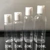 Butelki do przechowywania 30 ml/50 ml/60 ml/100 ml plastikowe pET przezroczyste kosmetyczne dysk Top Flip Cap Upowetowienie do szamponu płynnego kremu płynnego
