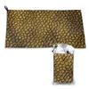 Towel Frosted Glass Like Leopard Print Quick Dry Gym Sports Bath Portable Lovely Funny Cool Parody Seriousness Vintage 80 And