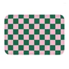 Carpets Black And White Checkerboard Pattern Front Door Mat Anti-Slip Geometric Tartan Doormat Floor Bathroom Entrance Rug Carpet