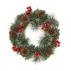 Decorative Flowers ABS Elegant Wreath Christmas Decor For Indoor Or Outdoor Decoration Garland