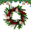Decorative Flowers Christmas Pinecone Wreath Winter For Front Door Outside Fall With Pinecones Farmhouse